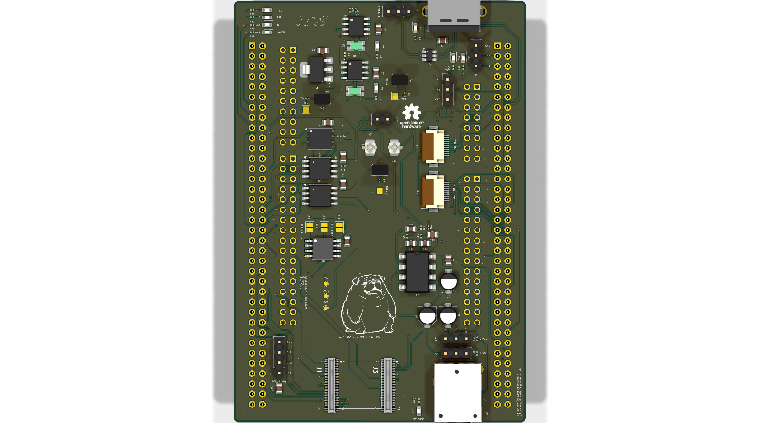 APM v5 r1 board, bottom render